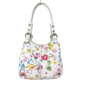 Vintage Cecconi Piero Leather Floral Mini Bag Made In Italy